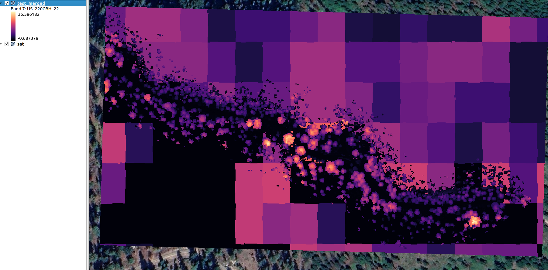 Canopy base height example